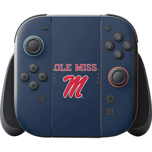University of Mississippi Ole Miss Blue Nintendo Switch 2 (2025) with Joy-Con Skin